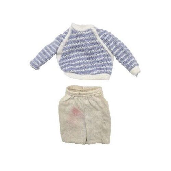 Vintage 1986 Ken Pet Show Fashion #3663 Sweater Shorts Outfit Barbie Mattel 80s - Picture 1 of 8